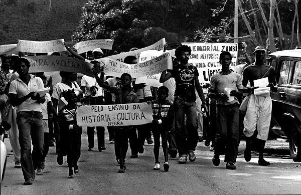 Manifestação durante a reunião da SBPC em Salvador, BA, 1981.